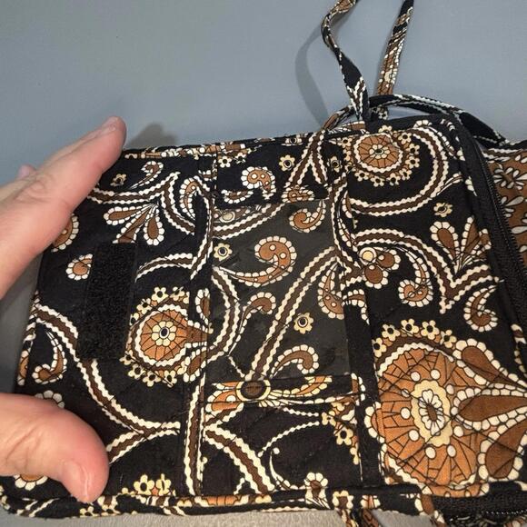 Vera Bradley Caffe Latte Flap Front Hipster Crossbody Shoulder Bag Purse Strap - Picture 5 of 14